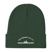 Load image into Gallery viewer, USS Midway (CV-41) Embroidered Beanie