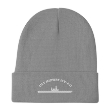 Load image into Gallery viewer, USS Midway (CV-41) Embroidered Beanie