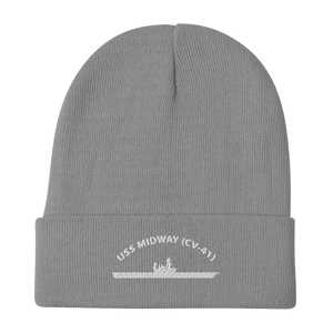 USS Midway (CV-41) Embroidered Beanie