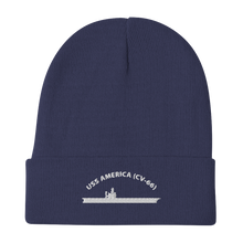 Load image into Gallery viewer, USS America (CV-66) Embroidered Beanie