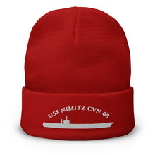 Load image into Gallery viewer, USS Nimitz (CVN-68) Embroidered Beanie