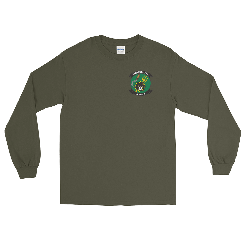 HSC-8 Eightballers Squadron Crest Long Sleeve Shirt