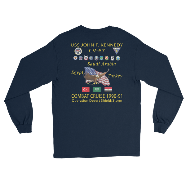 USS John F. Kennedy (CV-67) 1990-91 Long Sleeve Cruise Shirt