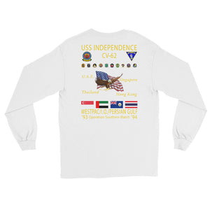 USS Independence (CV-62) 1993-94 Long Sleeve Cruise Shirt
