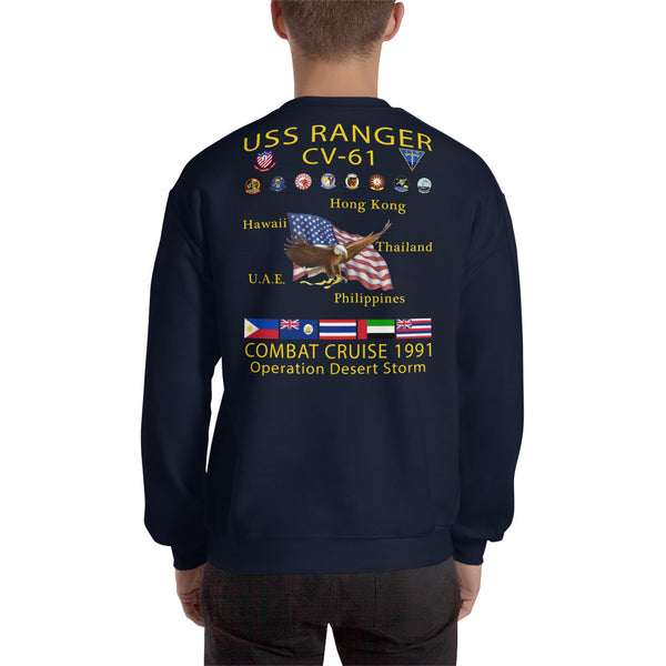 USS Ranger (CV-61) 1991 Cruise Sweatshirt