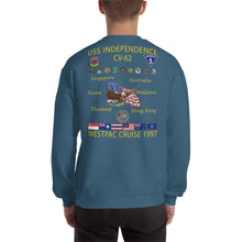 Load image into Gallery viewer, USS Independence (CV-62) 1997 Cruise Sweatshirt