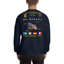 Load image into Gallery viewer, USS Forrestal (CV-59) 1975 Cruise Sweatshirt