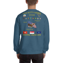 Load image into Gallery viewer, USS Kitty Hawk (CV-63) 2002 Cruise Sweatshirt