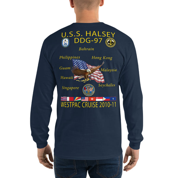 USS Halsey (DDG-97) 2010-11 Long Sleeve Cruise Shirt
