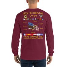 Load image into Gallery viewer, USS Forrestal (CV-59) 1991 Long Sleeve Cruise Shirt
