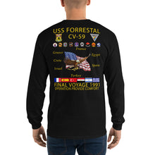 Load image into Gallery viewer, USS Forrestal (CV-59) 1991 Long Sleeve Cruise Shirt