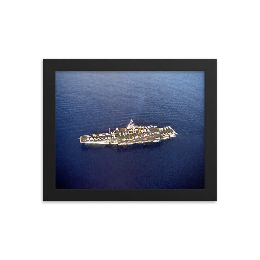 USS Ranger (CV-61) Framed Ship Photo - Ranger Last Ride