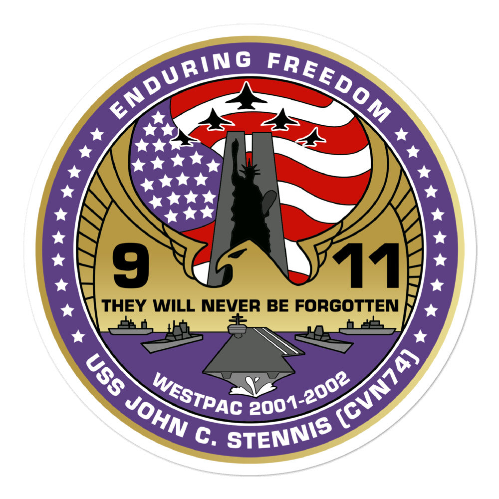 USS John C. Stennis (CVN-74) Operation Enduring Freedom 911 2001-02 Vinyl Sticker