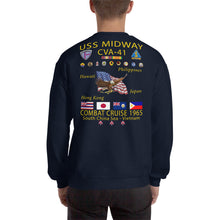 Load image into Gallery viewer, USS Midway (CVA-41) 1965 Cruise Sweatshirt