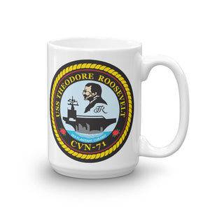USS Theodore Roosevelt (CVN-71) Ship's Crest Mug