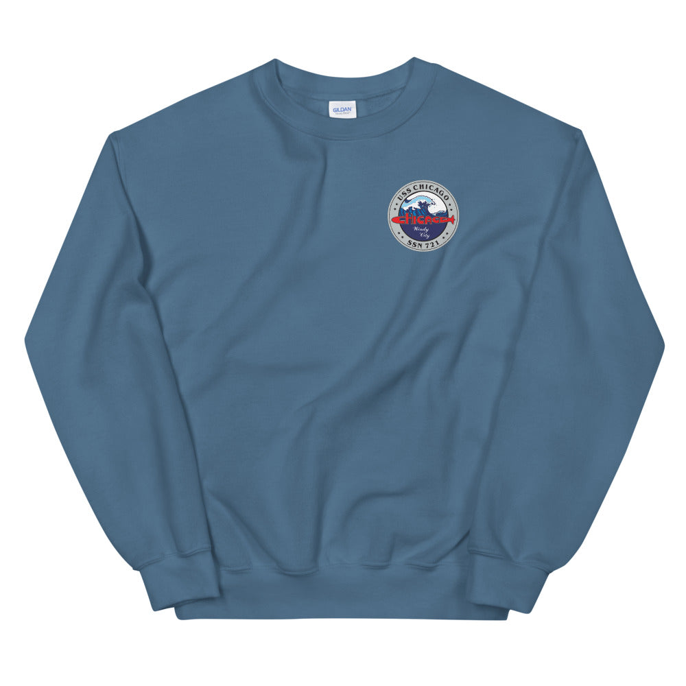 USS Chicago (SSN-721) SE Ship's Crest Sweatshirt