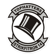 Load image into Gallery viewer, VFA-14 Tophatters Squadron Crest Vinyl Sticker