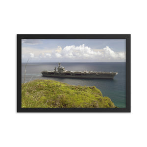 USS Nimitz (CVN-68) Framed Ship Photo