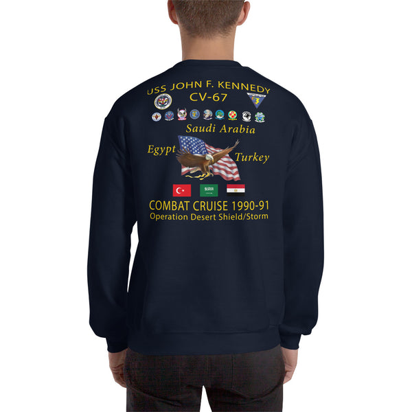 USS John F. Kennedy (CV-67) 1990-91 Cruise Sweatshirt