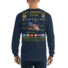 Load image into Gallery viewer, USS America (CV-66) 1993-94 Long Sleeve Cruise Shirt