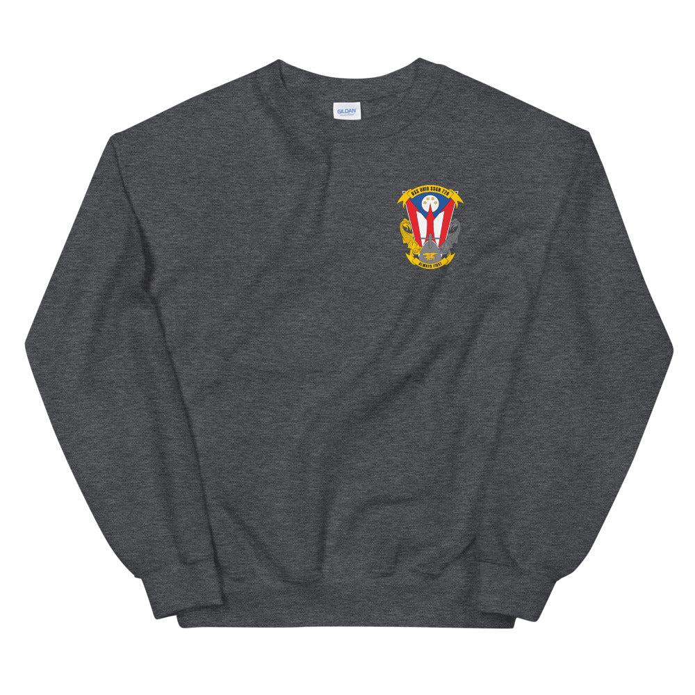 USS Ohio (SSGN-726) Full Ship's Crest Sweatshirt