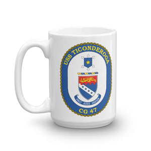 USS Ticonderoga (CG-47) Ship's Crest Mug