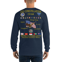 Load image into Gallery viewer, USS Constellation (CV-64) 1997 Long Sleeve Cruise Shirt
