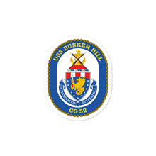 Load image into Gallery viewer, USS Bunker Hill (CG-52) Ship&#39;s Crest Vinyl Sticker