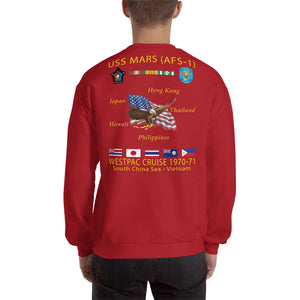 USS Mars (AFS-1) 1970-71 Cruise Sweatshirt