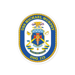 USS Michael Murphy (DDG-112) Ship's Crest Vinyl Sticker