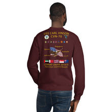Load image into Gallery viewer, USS Carl Vinson (CVN-70) 2014-15 Cruise Sweatshirt