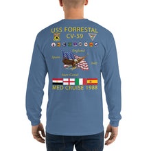 Load image into Gallery viewer, USS Forrestal (CV-59) 1988 Long Sleeve Cruise Shirt