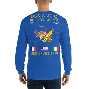 USS Anzio (CG-68) 1998 Long Sleeve Cruise Shirt
