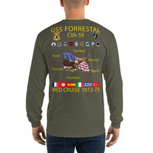 Load image into Gallery viewer, USS Forrestal (CVA-59) 1972-73 Long Sleeve Cruise Shirt