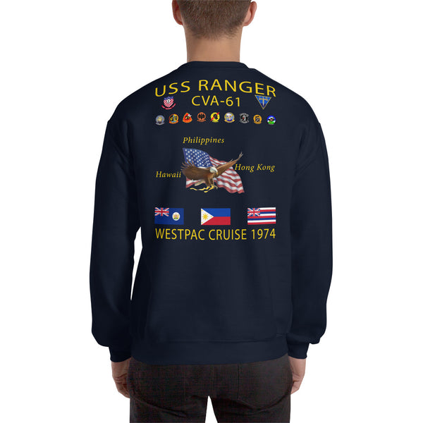 USS Ranger (CVA-61) 1974 Cruise Sweatshirt