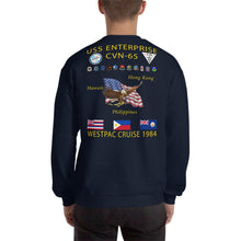 Load image into Gallery viewer, USS Enterprise (CVN-65) 1984 Cruise Sweatshirt