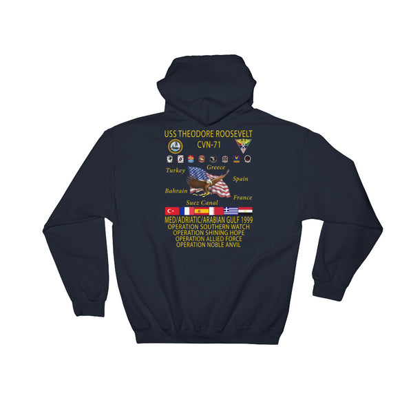USS Theodore Roosevelt (CVN-71) 1999 Cruise Hoodie