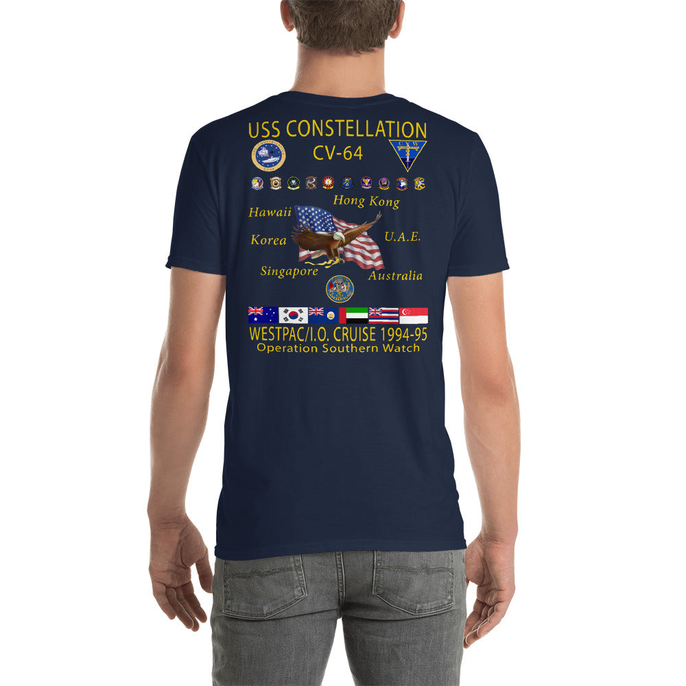 USS Constellation (CV-64) 1994-95 Cruise Shirt