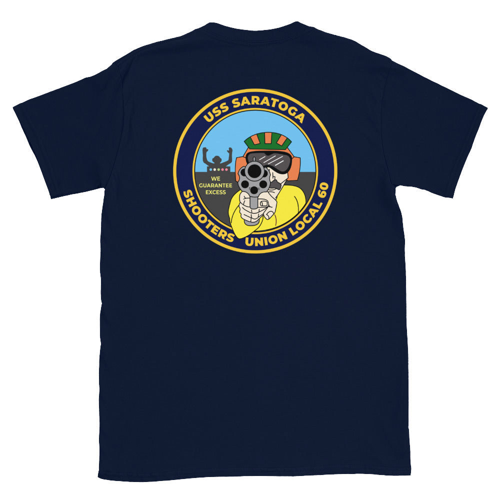 USS Saratoga (CV-60) Shooters Union Local 60 T-Shirt
