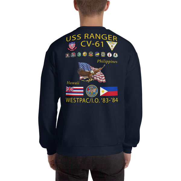 USS Ranger (CV-61) 1983-84 Cruise Sweatshirt