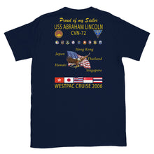 Load image into Gallery viewer, USS Abraham Lincoln (CVN-72) 2006 Cruise Shirt - Family