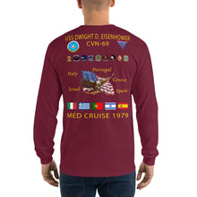 Load image into Gallery viewer, USS Dwight D. Eisenhower (CVN-69) 1979 Long Sleeve Cruise Shirt