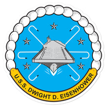 Load image into Gallery viewer, USS Dwight D. Eisenhower (CVN-69) Ship's Crest Vinyl Sticker