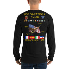 Load image into Gallery viewer, USS Saratoga (CV-60) 1976 Long Sleeve Cruise Shirt