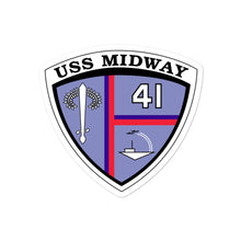 Load image into Gallery viewer, USS Midway (CVA/CV-41) Ship's Crest Vinyl Sticker