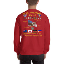 Load image into Gallery viewer, USS Midway (CV-41) 1979-80 Cruise Sweatshirt