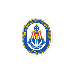 USS Samuel Eliot Morison (FFG-13) Ship's Crest Vinyl Sticker