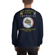 Load image into Gallery viewer, USS America (CV-66) 1990-91 Cruise Sweatshirt (Ver 2)