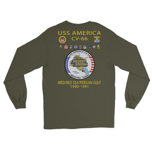 USS America (CV-66) 1990-91 Long Sleeve Cruise Shirt (Ver 2)