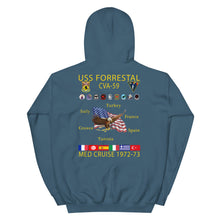 Load image into Gallery viewer, USS Forrestal (CVA-59) 1972-73 Cruise Hoodie